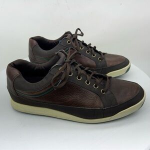 Foot Joy Contour Sneakers Golf Shoes Brown Leather Lace Up Outdoor Office Street